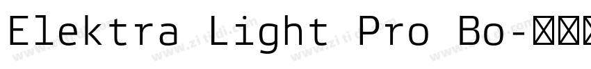 Elektra Light Pro Bo字体转换